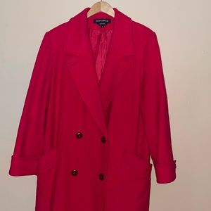 Red Donny Brook Trench Coat